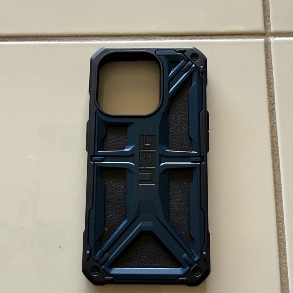 UAG Blue and Black Phone Case 15 Pro